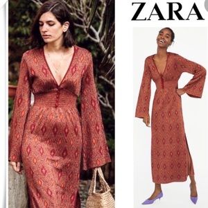 NWT Zara Jacquard Knit dress size M